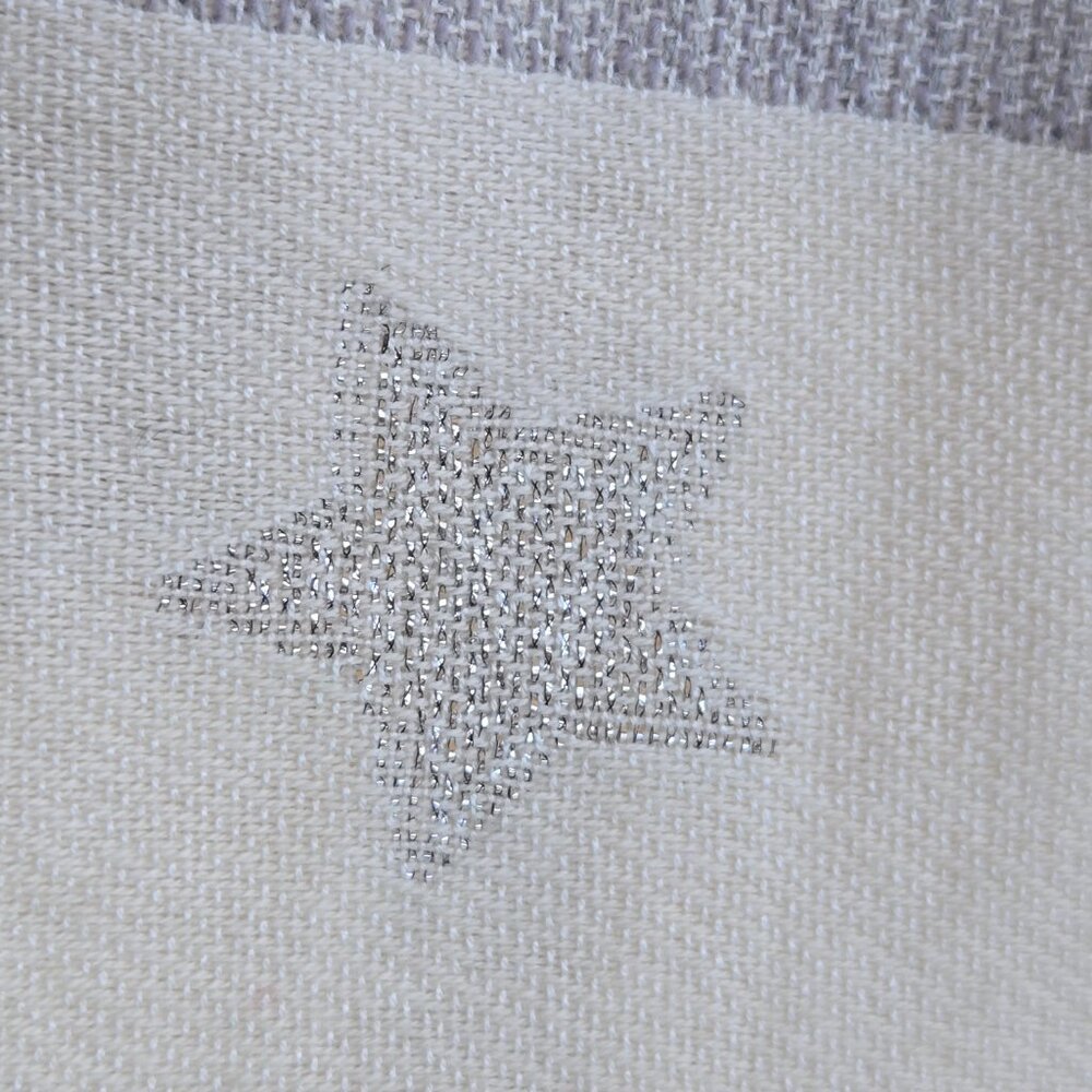 NWOT Talbots Metallic Star Sparkle Scarf - Picture 9 of 11